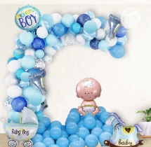 welcome baby decorations Blue & White Baby Boy Welcome Decorations